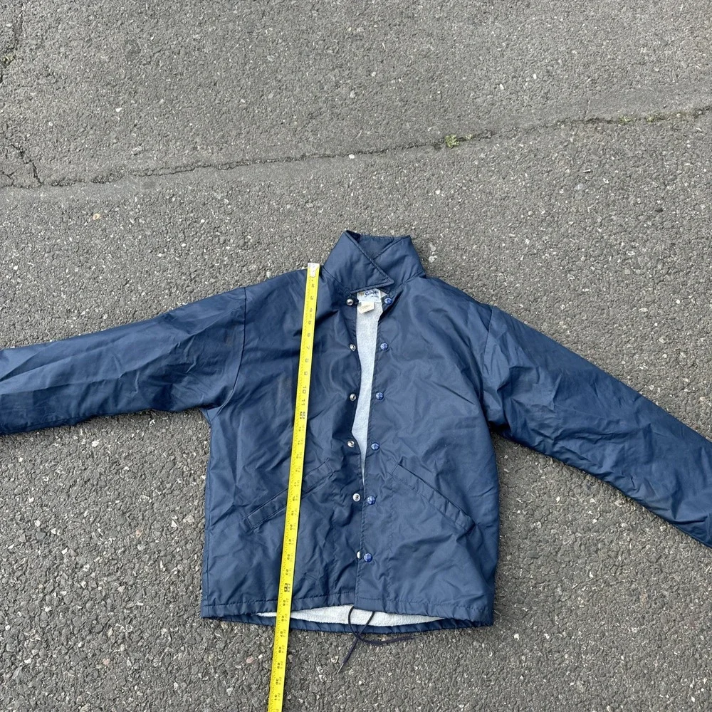 Vintage Swingster Nylon Jacket‎ IH Blue MADE IN USA Unlined Men's